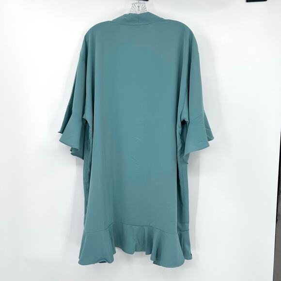 Birdy Grey Kenny Ruffle Sea Glass Robe Ruffle Missing Belt Womens Size M/L - Picture 8 of 10